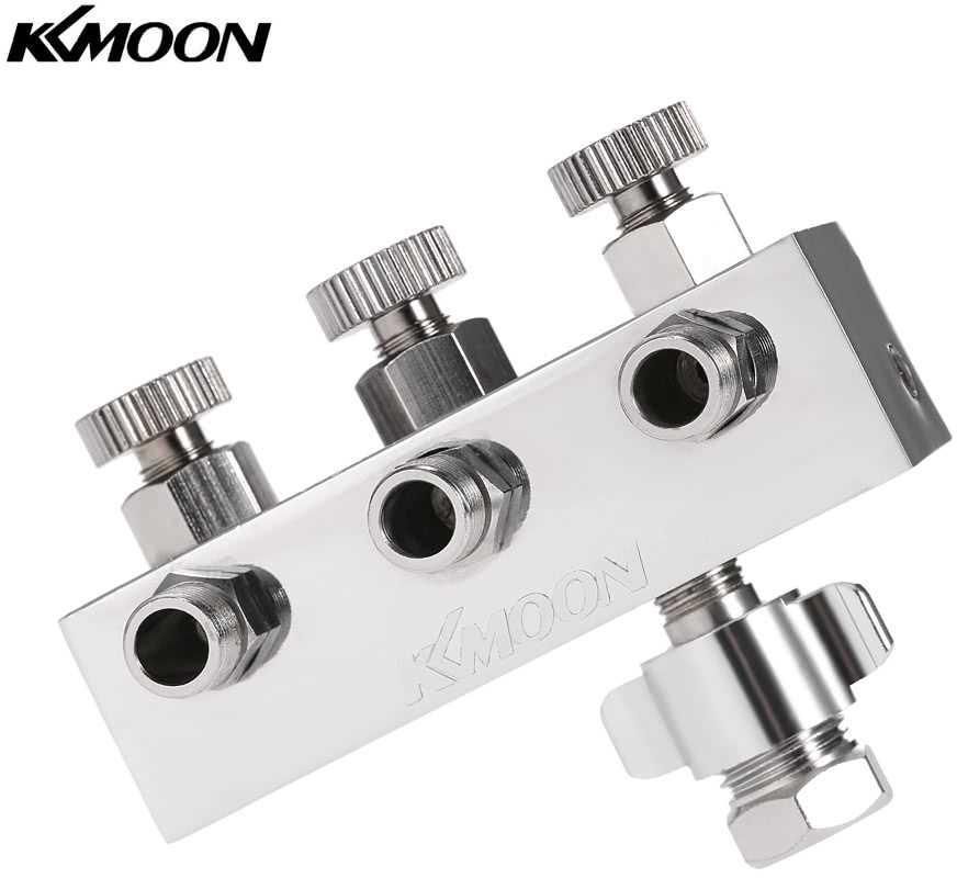 KKMOOM High-quality 3-Way Airbrush Air Hose Splitter With Regulated Metering Manifold