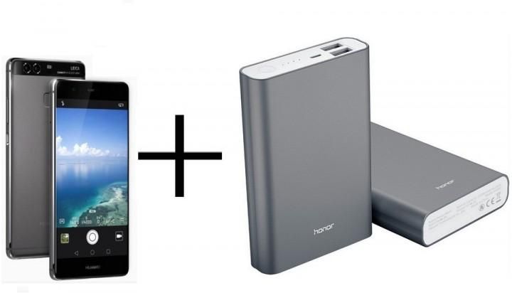 Huawei P9 EVAL19 4G LTE Dual Sim Smartphone 32GB Titanium Grey W/ Power Bank 13000mAh