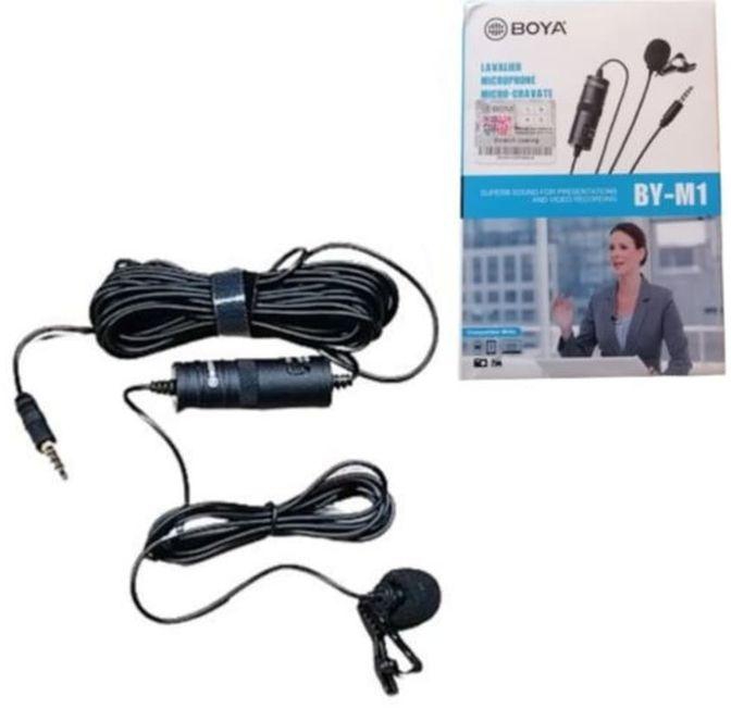 Boya Clip-On Microphone For DSLR Camera/Smartphone/Video