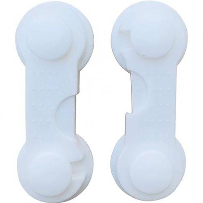 Safety Lock For Babies And Children For Drawers, Cupboards And Refrigerators - 2 Pieces.