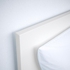 MALM هيكل سرير، عالي مع 4 صناديق تخزين, أبيض/Lindbåden, ‎140x200 سم‏ - IKEA