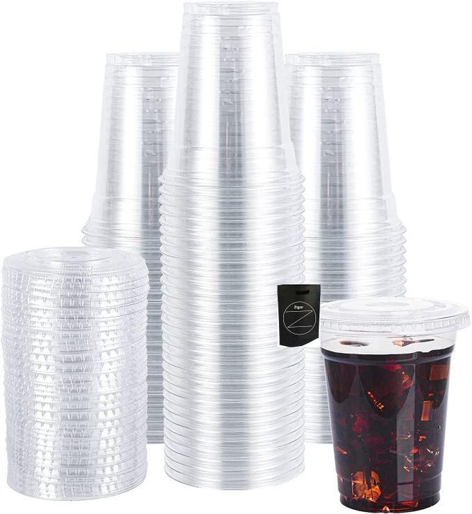 200pcs Plastic Cups With Lids + Zigor Special Bag