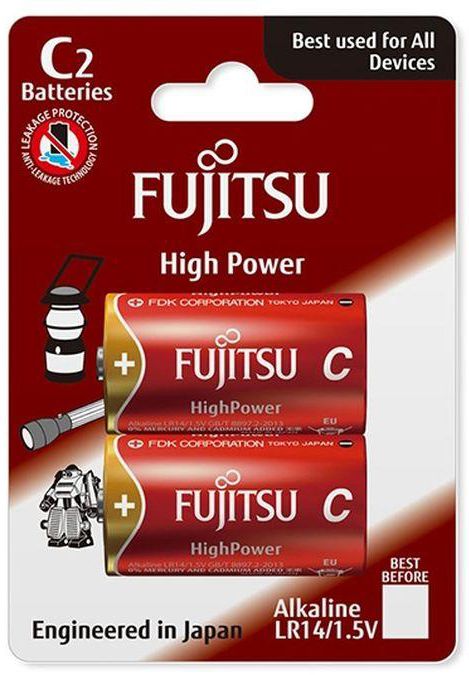Fujitsu C2 High Power Alkaline Battery