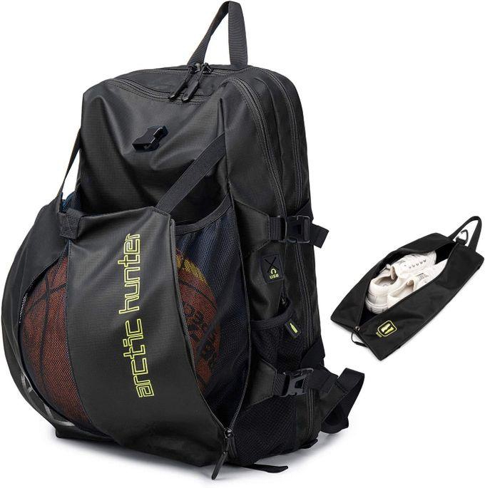 Arctic Hunter B00391 Basketball Sport Business Large Capacity Travel Waterproof Laptop Backpack - Black