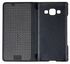 Dot View Smart Leather Back Housing Flip Case for Samsung Galaxy A3 A300 - Black