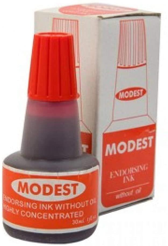 Generic Modest Stamp Pad Ink Red 30ml(With Out Oil)