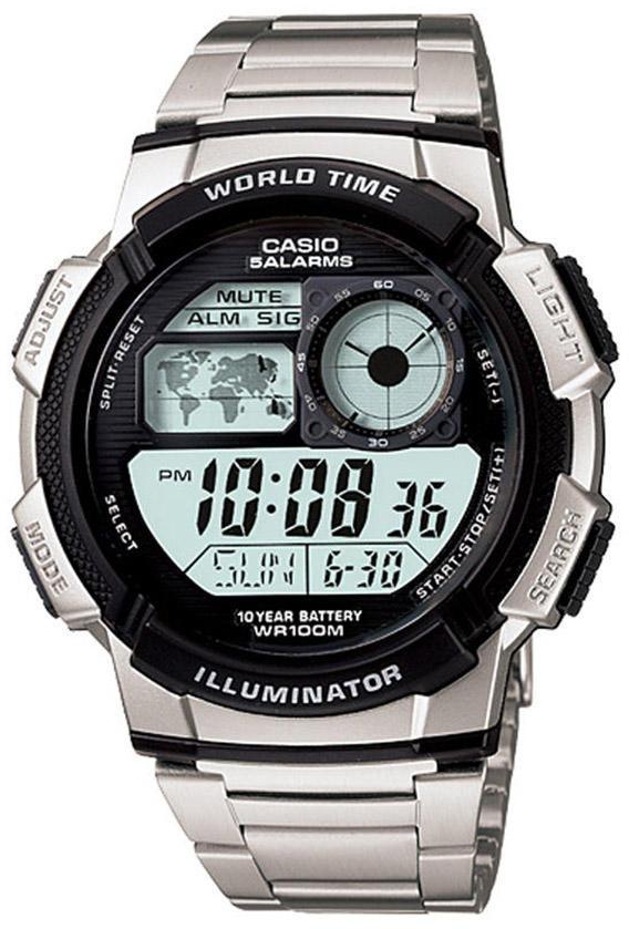 Casio AE-1000WD-1AVDF Stainless Steel Watch - Silver