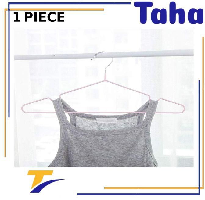 Taha Offer Metal Clothes Hanger With Silicone Layer 1 Piece