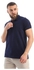 تيد مارشيل قميص بولو قطن باكمام قصيرة ورقبة بازرار للرجال، مقاس XL، لون ازرق كحلي، 637224