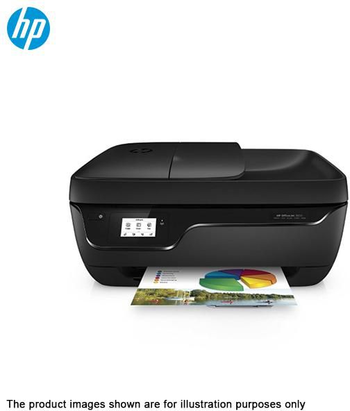 HP Color Printers DeskJet Ink 3835 All-in-One Wi-Fi Fax A4 (Black)