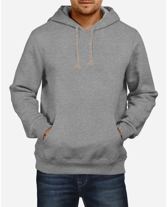 Ibrand Solid Hoodie - Gray
