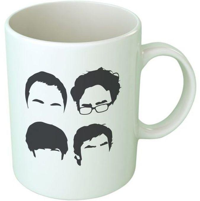 Big Bang Theory Faces Ceramic Mug - White/Black