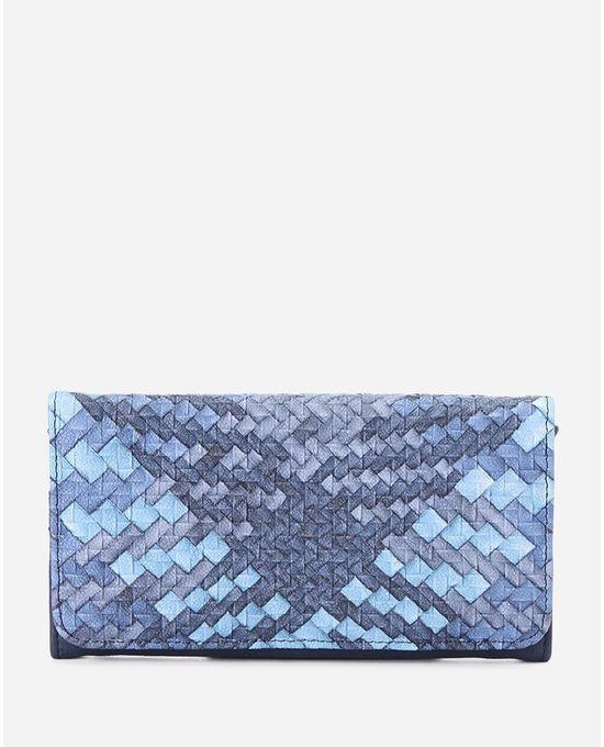 Dejavu Knitted Wallet - Blue