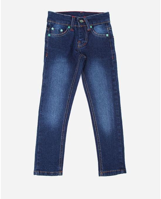 ZAD by Arac Boys Solid Jeans - Navy Blue
