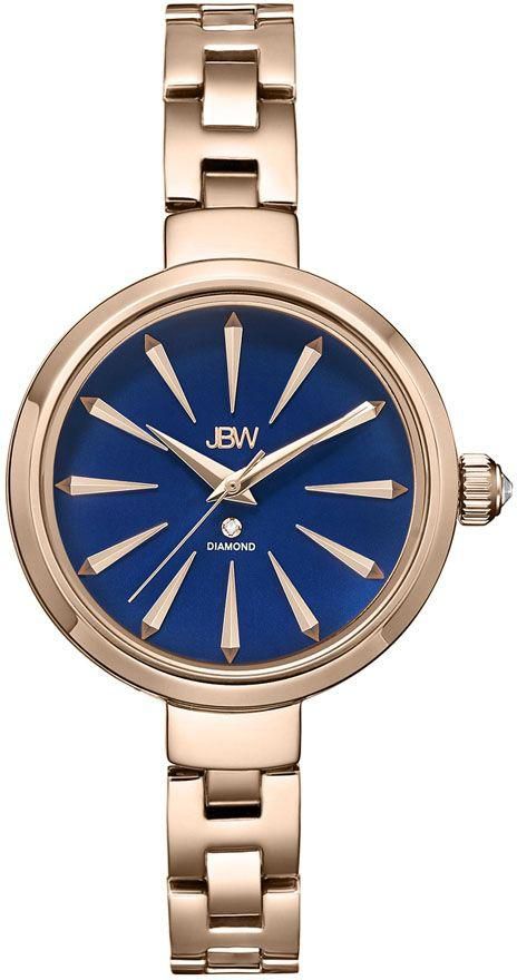 JBW Emerald Women's 1 Diamond Blue Dial Stainless Steel Band Watch - J6326D