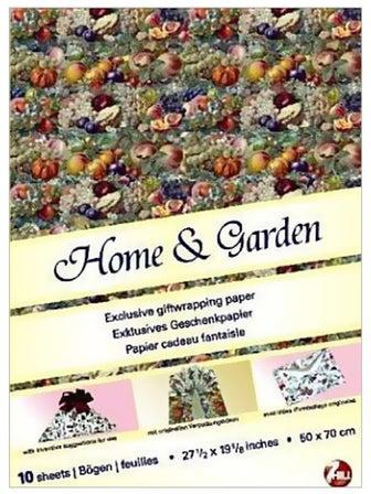10-Sheet Home And Garden Gift Wrapping Paper Paperback