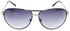 Guess Oval Grey Gradient Lens White Silver Metal Sunglasses for Men