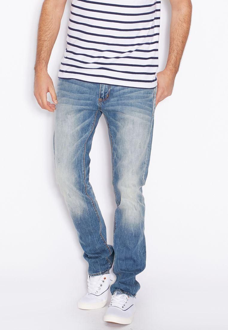 Corporal Slim Fit Mid Wash Jeans