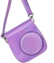 O Ozone Holographic Case For Fujifilm Instax Mini 11 Case Pu Leather Instant Camera Cover With Adjustable Strap [ Designed Cover For Fujifilm Instax Mini 11 Instant Camera Bag ] - Purple
