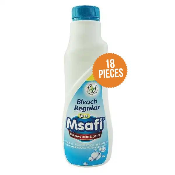 Msafi Bleach Regular-(600Ml x 18Units) Wholesale