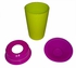 Generic Wow Kids Spill Free Drinking Plastic #5 Cup – Green/Purple