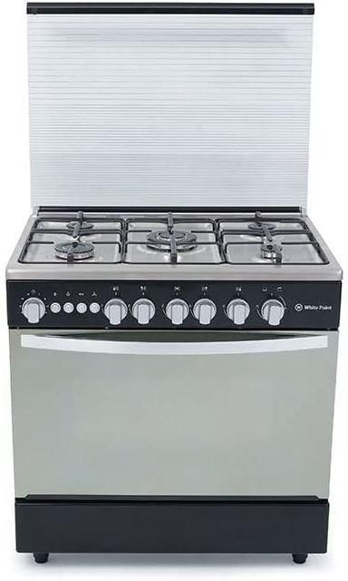 White Point Gas Cooker 5 Burners 60*90 cm With Fan Stainless Steel WPGC9060BXTA
