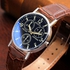 Modiya New Fashion Leather Strap Quartz Watches Sports Military Watch Gift