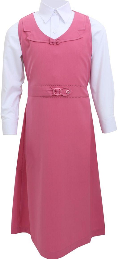Zoul Janaheen Uniform For Girls , 2 Pieces , Size  48 - Pink - 2346
