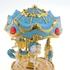 Carousel Wind Up Music Box Decoration Toys Gift (BLUE)