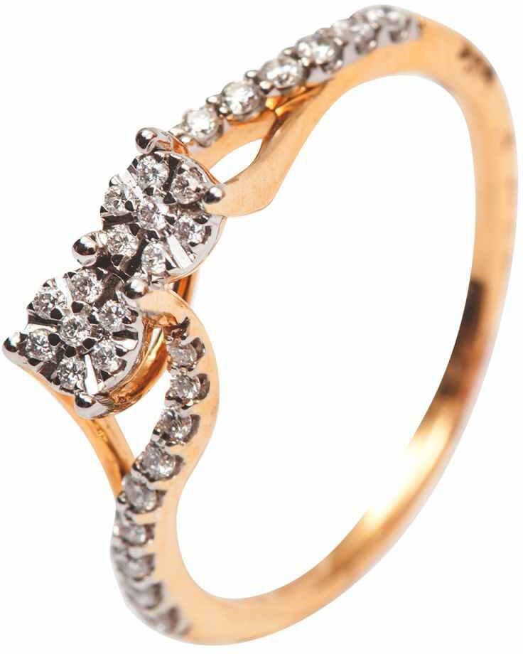 18 Karat Gold 0.23 Carat Diamond FPC Promise Ring