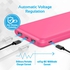 Apple iPhone X 10000mAh Power Bank, High Capacity Power Bank, Ultra-Fast Dual USB Port, Auto Voltage Regulation and Input/ Output Type-C Charging Port for Smartphone, Promate Voltag-10C Pink