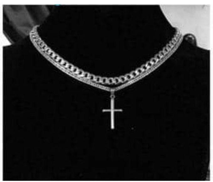 Cuban Link Chain With Pendant- Silver