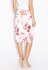 Floral Print Side Slit Skirt
