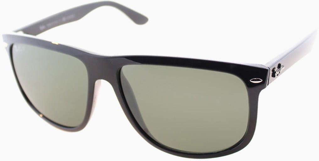 Ray-Ban Unisex 'RB 4147 601/58' Black Plastic Polarized Sunglasses
