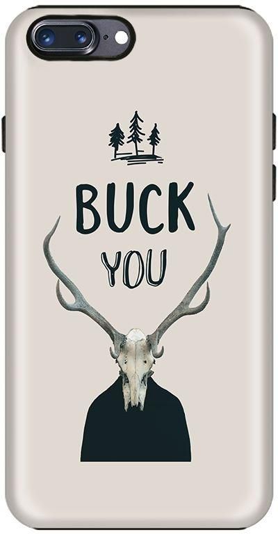 Stylizedd Apple iPhone 7 Plus Dual Layer Tough Case Cover Matte Finish - Buck You