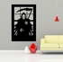 ملصق جداري بتصميم حاصِد الأرواح باللّون الأسود رائع لديكور غرفة النوم وغرفة المعيشة بمناسبة الهالووين أسود 60x42سم