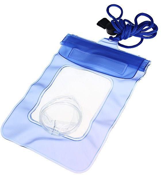 Generic Camera Cam Waterproof Underwater Dry Case Pouch Bag With Sling - Blue
