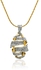 18K Yellow Gold Plated Crystal Jewelry Set - AB013