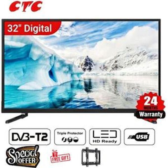 CTC 32' INCHES DIGITAL LED TV WITH INBUILT DECORDER AND VGA PORT