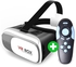 VR BOX VR02 3D Glasses with Bluetooth Gamepad Remote Controller-Black
