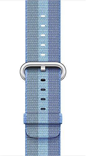 Ozone Replacement Woven Nylon Apple Watch Strap Band for 38mm - Tahoe Blue
