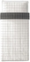 VITKLÖVER Duvet cover and pillowcase - white black/check 150x200/50x80 cm