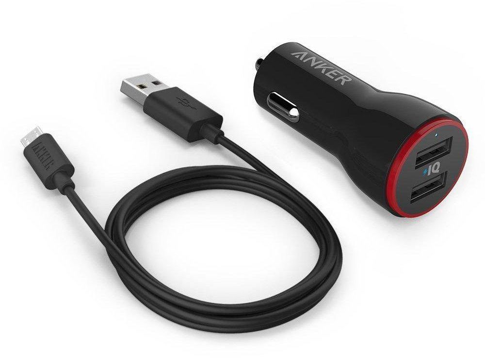 Anker 24W Dual USB Car Charger PowerDrive 2