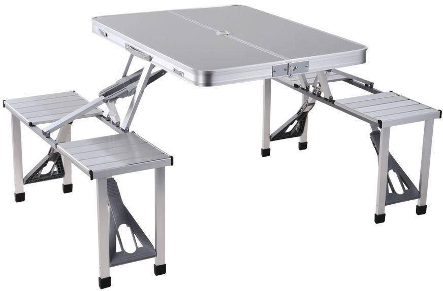 Class Four Seater Foldable Table - CLDNAL01, Silver