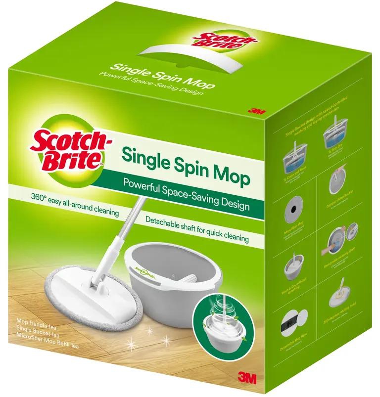 Scotch-Brite T6 Single Spin Mop & Bucket Set