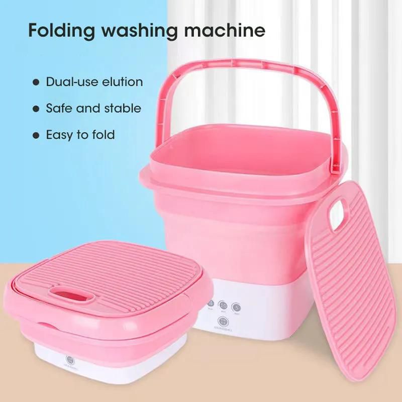 Clothes folding washing machine with dryer, sock bucket washing machine, underwear mini washing machine, with drying centrifuge