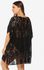 Plus Size Sheer Slit Lace Cover Up Dress - 3xl