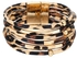 Multi-Layer Amorcome Leopard Wide Wrap Bracelet