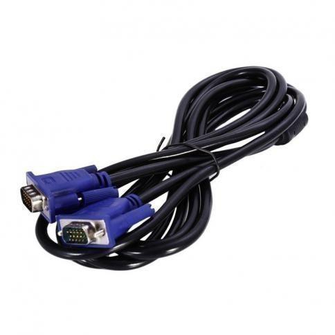 Generic Gold Plated Digital Video Monitor Cable VGA Male To Male 3M - Black