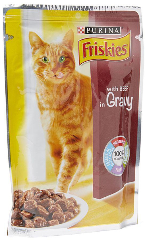 Friskies With Beef In gravy Cat Food 100 g
